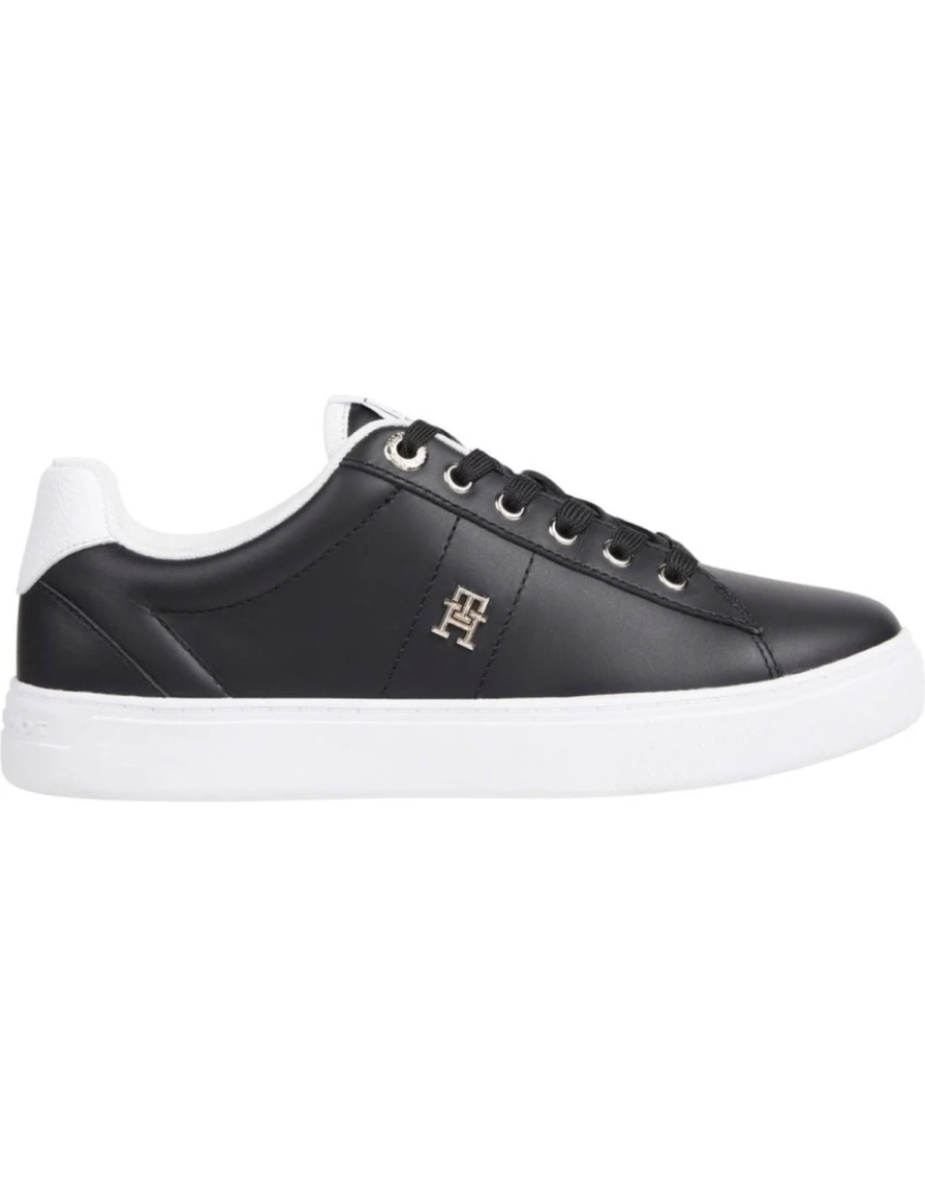 imagem de Tommy Hilfiger Preto Trainers sapatos femininos2