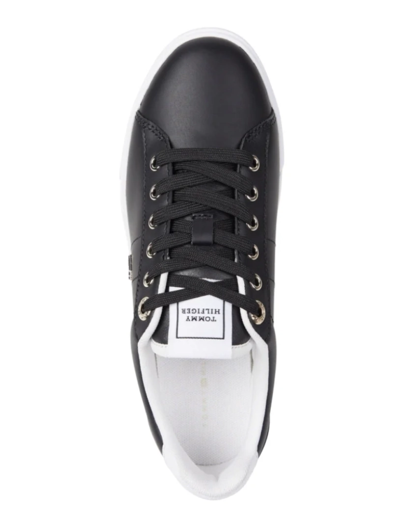 imagem de Tommy Hilfiger Preto Trainers sapatos femininos3