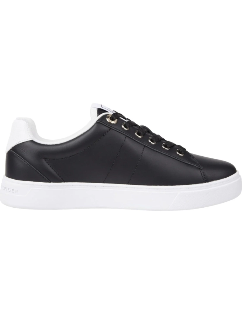 imagem de Tommy Hilfiger Preto Trainers sapatos femininos5