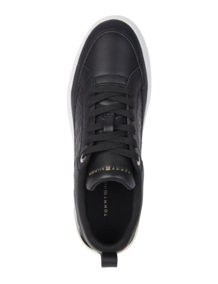 imagem de Tommy Hilfiger Preto Trainers sapatos femininos3