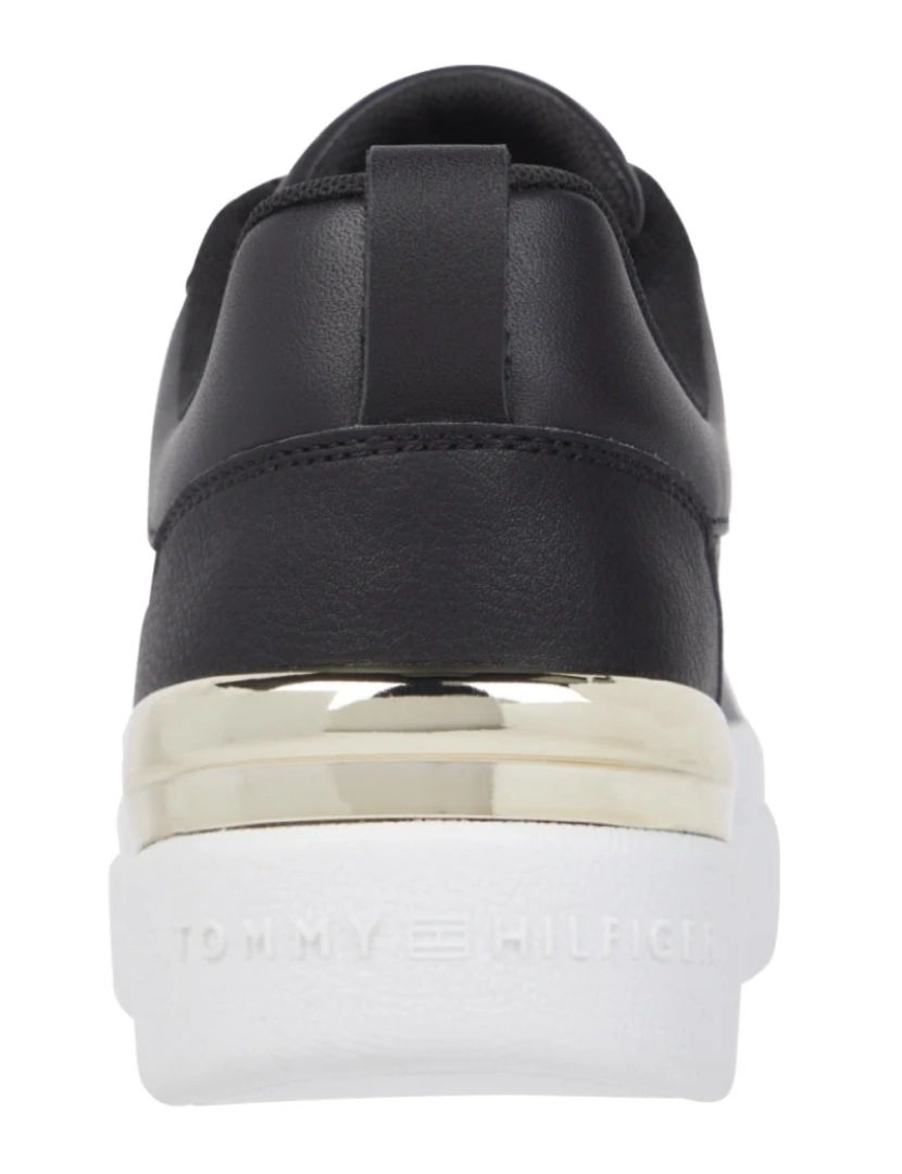 imagem de Tommy Hilfiger Preto Trainers sapatos femininos4