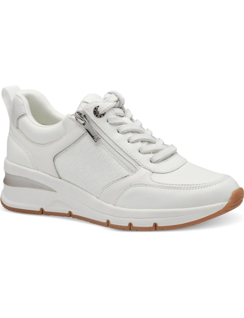 Tamaris - Tamaris Branco Trainers sapatos femininos