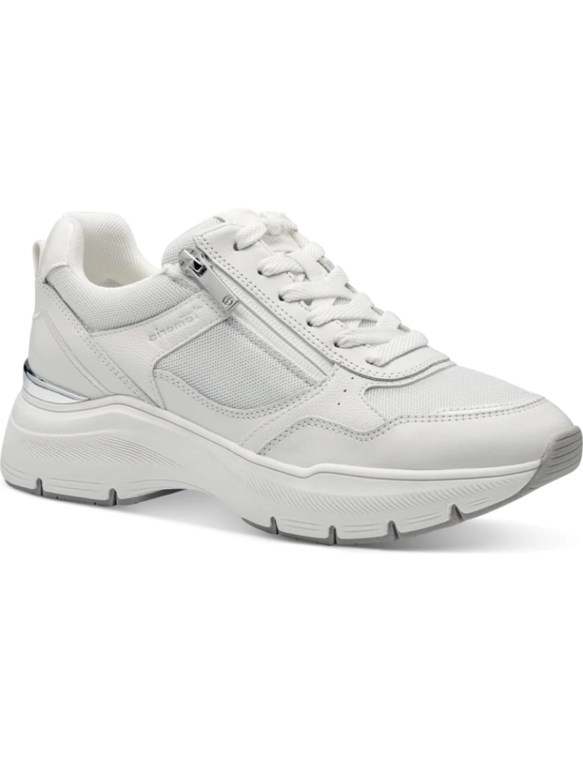 Tamaris - Tamaris Branco Trainers sapatos femininos