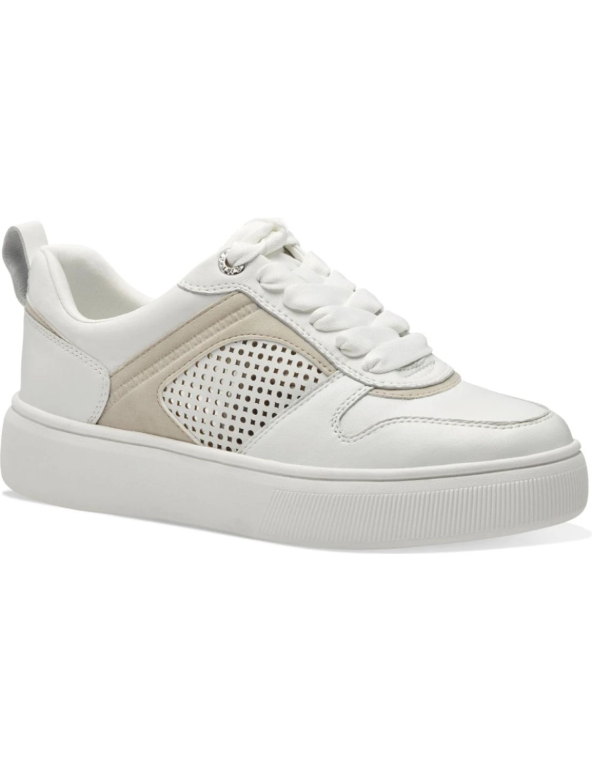 Tamaris - Tamaris Branco Trainers sapatos femininos