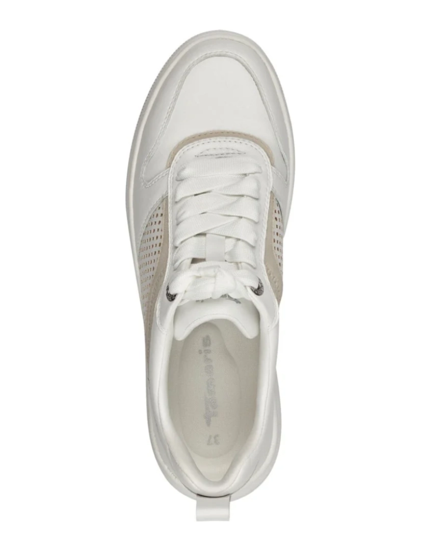 imagem de Tamaris Branco Trainers sapatos femininos5