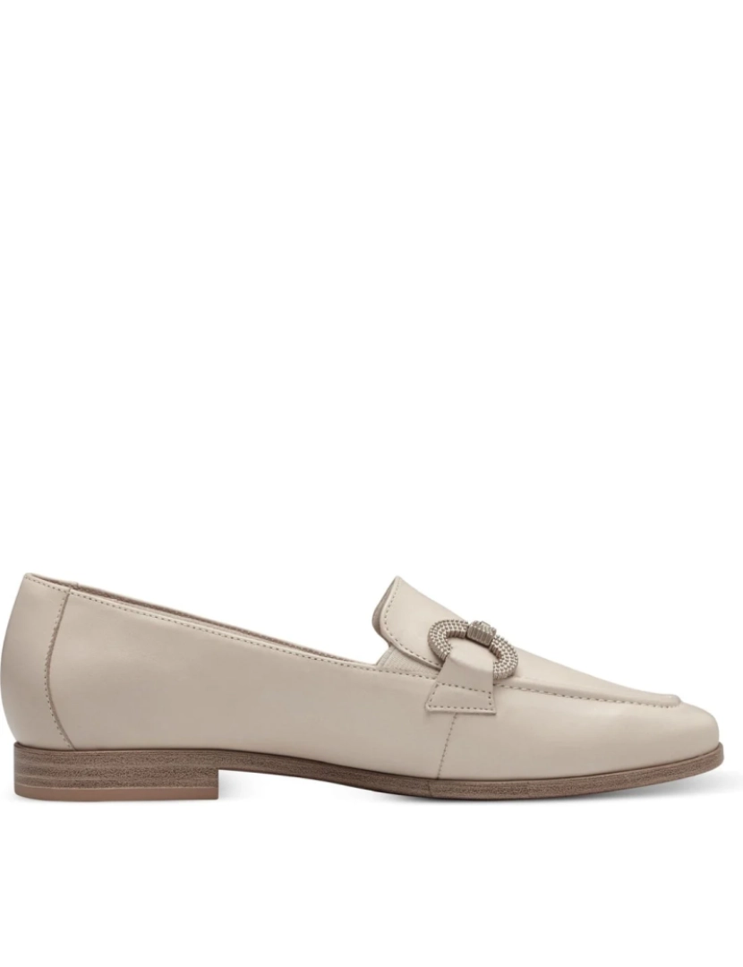 imagem de Tamaris Bege Loafers sapatos femininos4