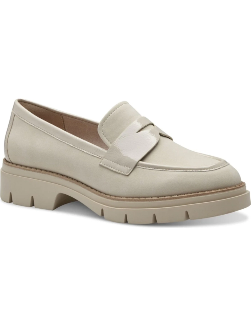 Tamaris - Tamaris Bege Loafers sapatos femininos