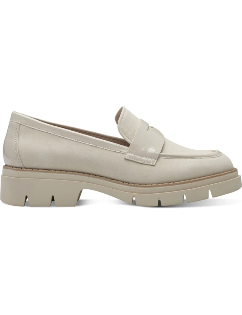 imagem de Tamaris Bege Loafers sapatos femininos3