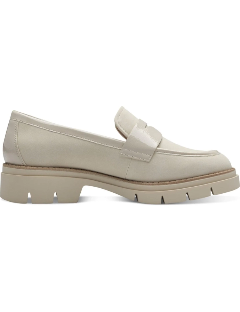 imagem de Tamaris Bege Loafers sapatos femininos4