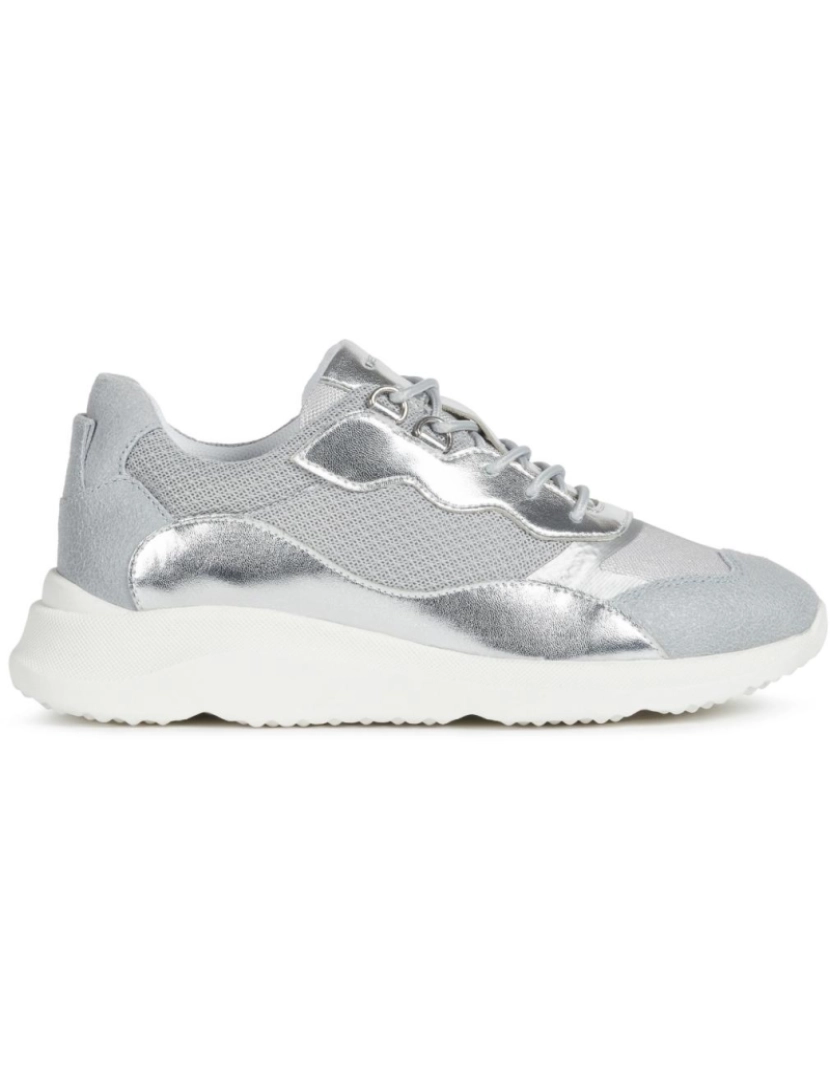 Geox - Geox Silver Trainers Calçados Femininos