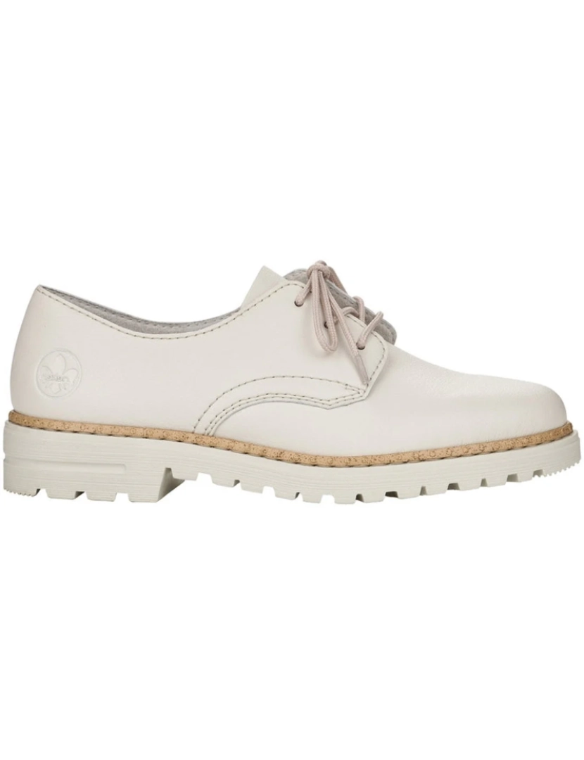 Rieker - Rieker Branco Flats Calçados Femininos