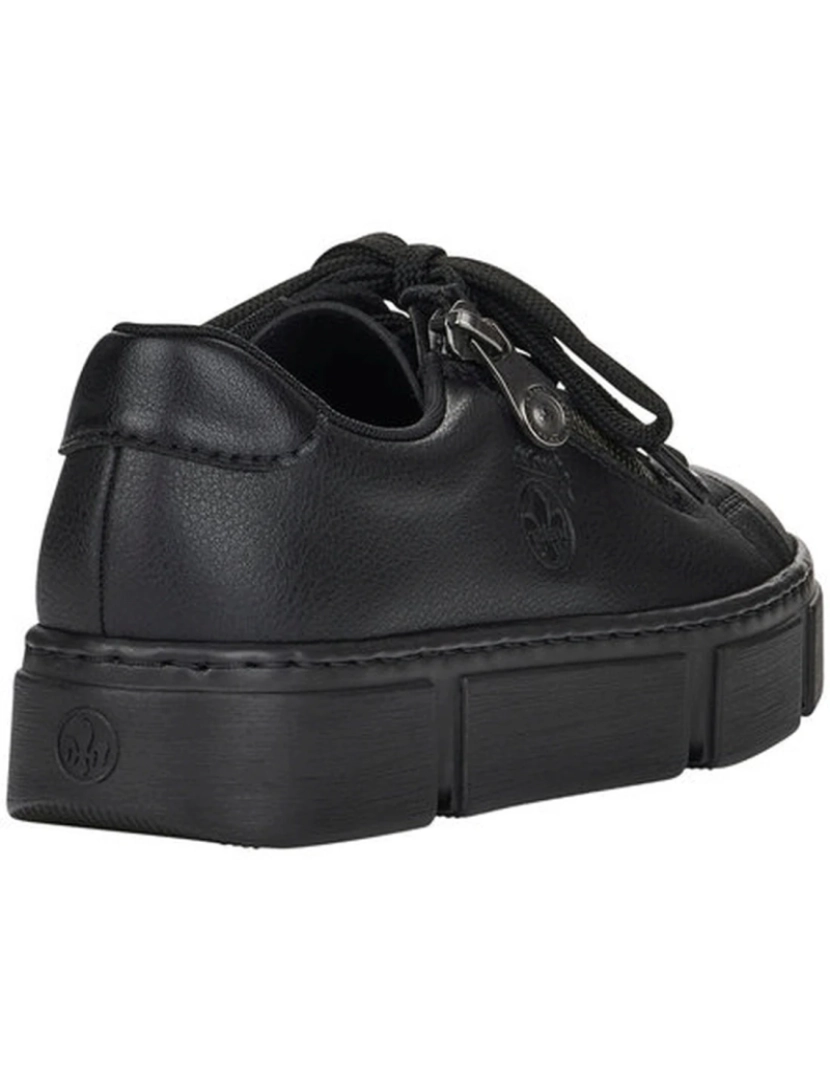 imagem de Rieker Black Flats Calçados Femininos5