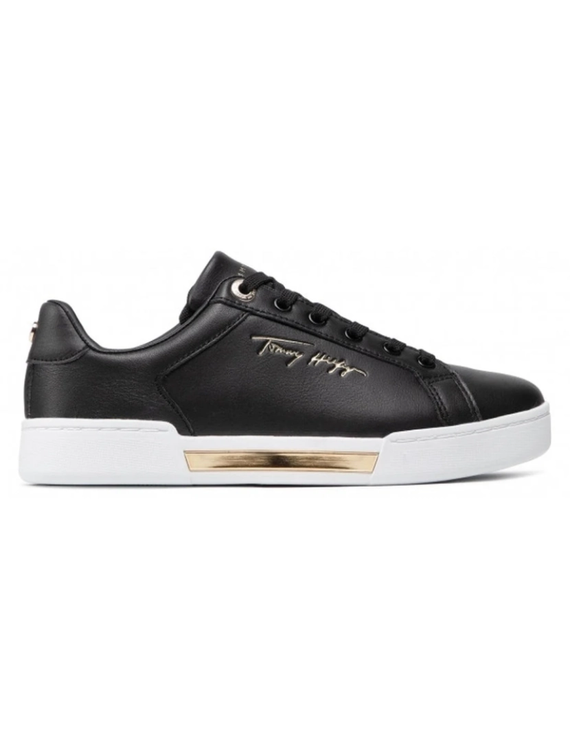 imagem de Tommy Hilfiger Preto Trainers sapatos femininos2