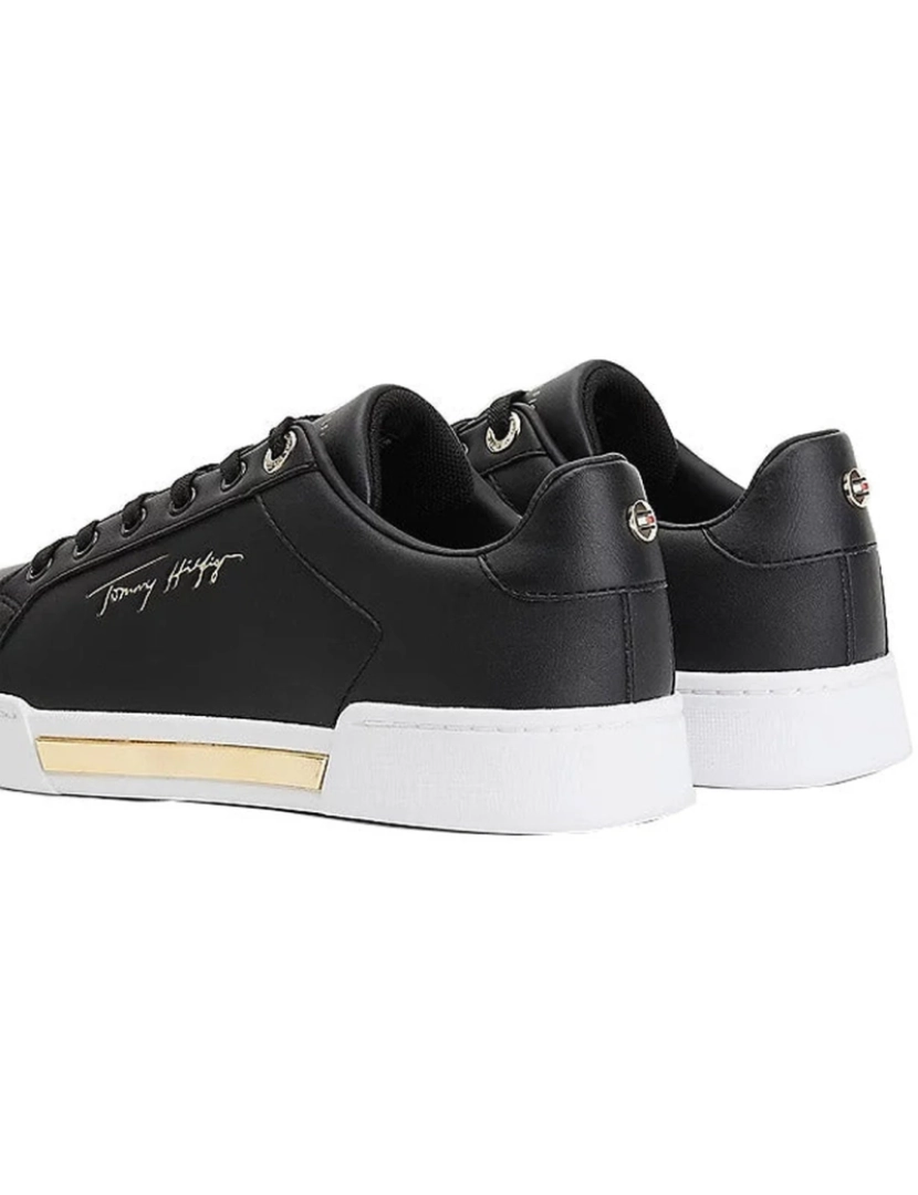 imagem de Tommy Hilfiger Preto Trainers sapatos femininos4