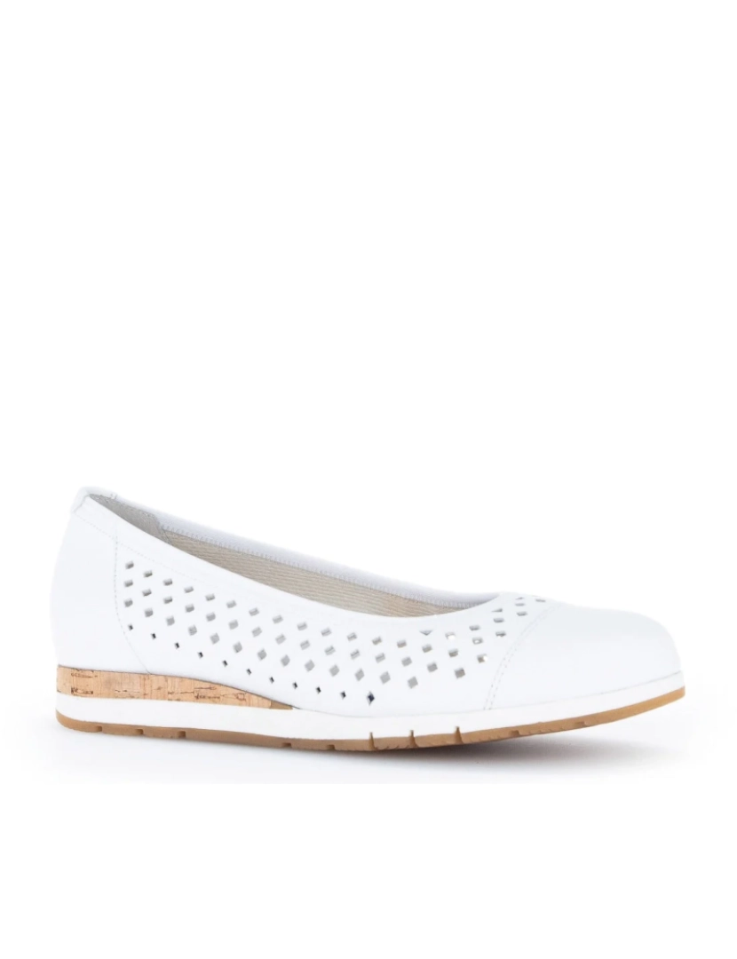 Gabor - Gabor Branco Flats Calçados Femininos