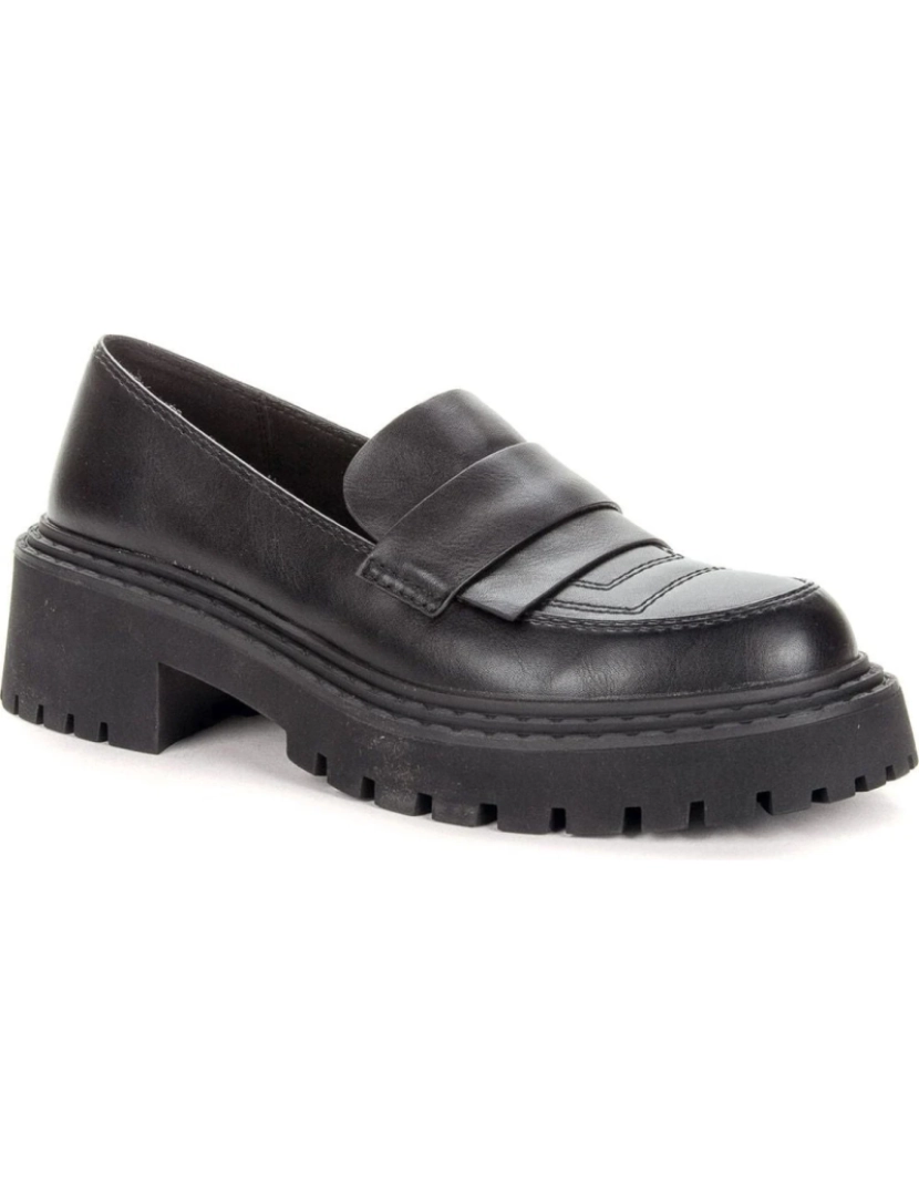 imagem de Betsy Black Loafers sapatos femininos2