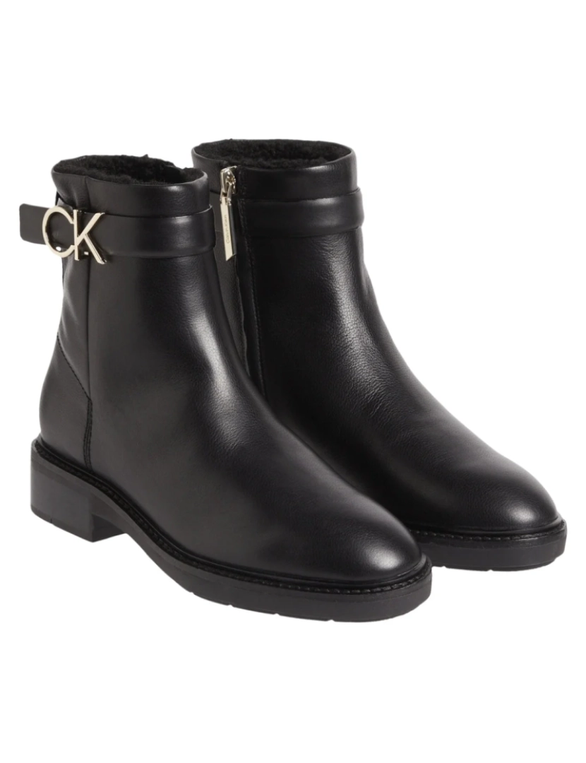 imagem de Calvin Klein Preto Booties Calçados Femininos3