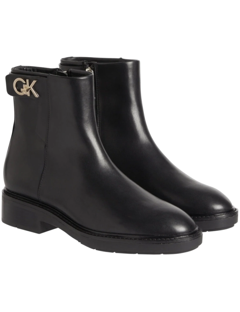 imagem de Calvin Klein Preto Booties Calçados Femininos3