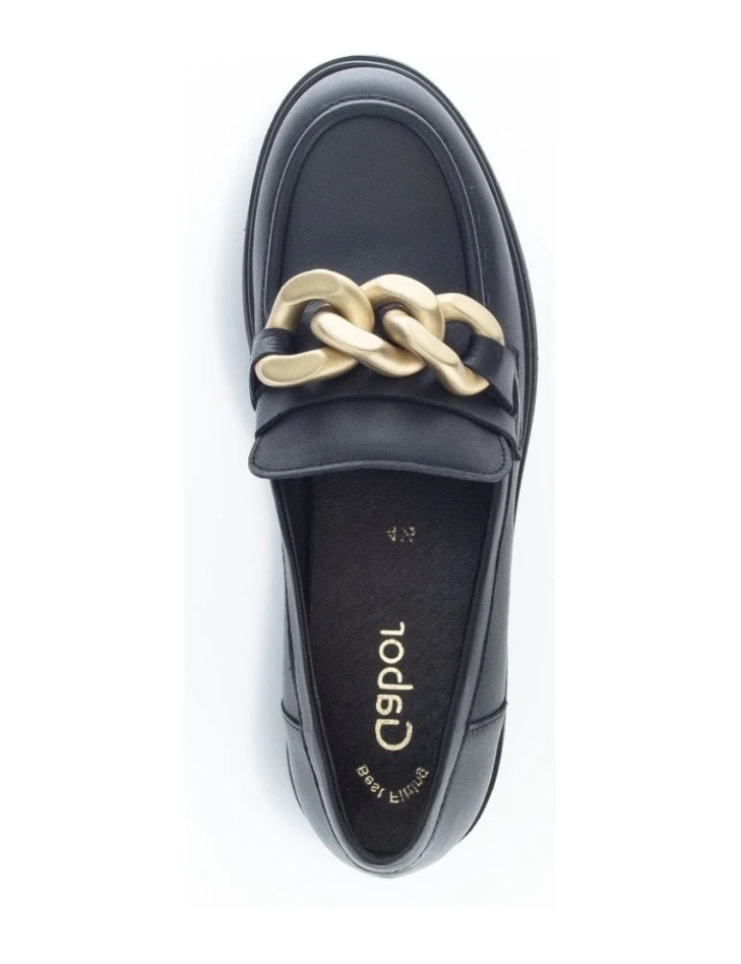 imagem de Gabor Black Loafers sapatos femininos3