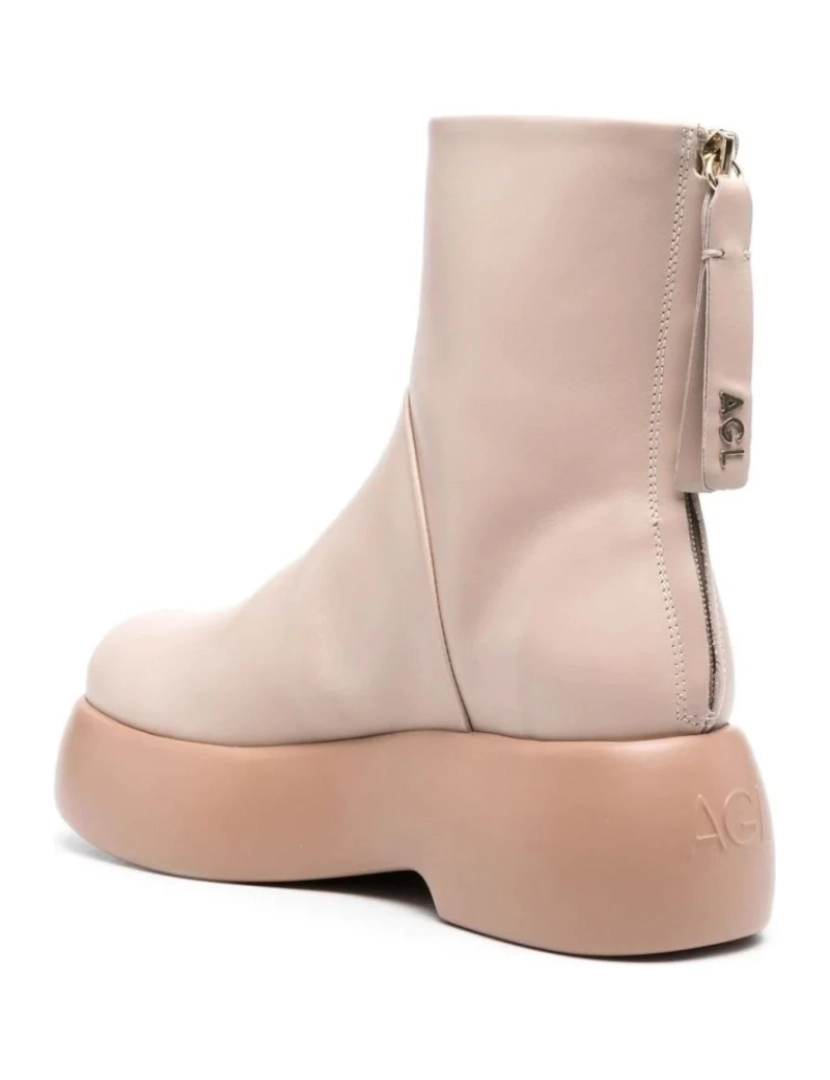 imagem de Agl Bege Booties sapatos femininos4