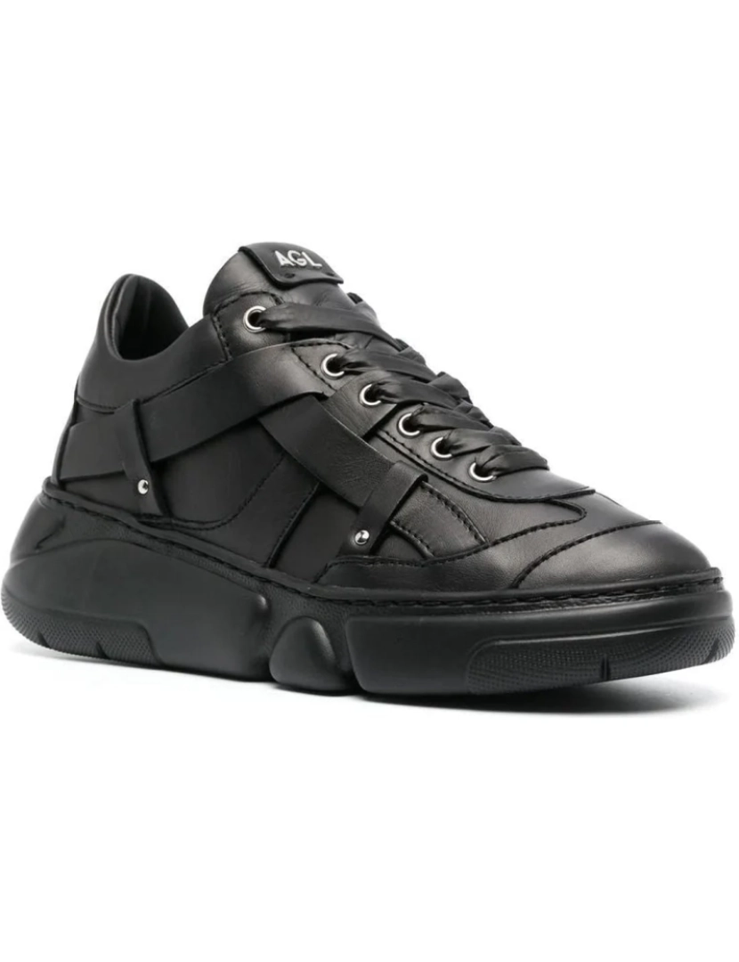 imagem de Agl Preto Trainers sapatos femininos3