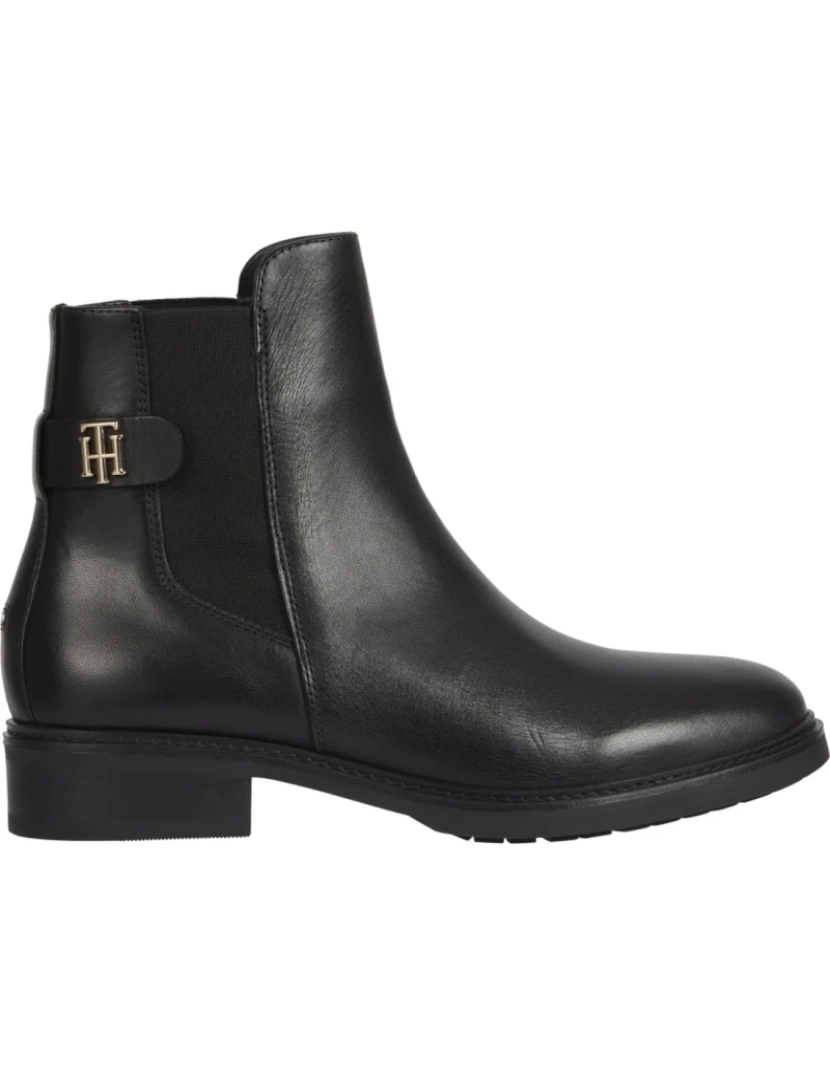 Tommy Hilfiger - Tommy Hilfiger Preto Booties Calçados Femininos