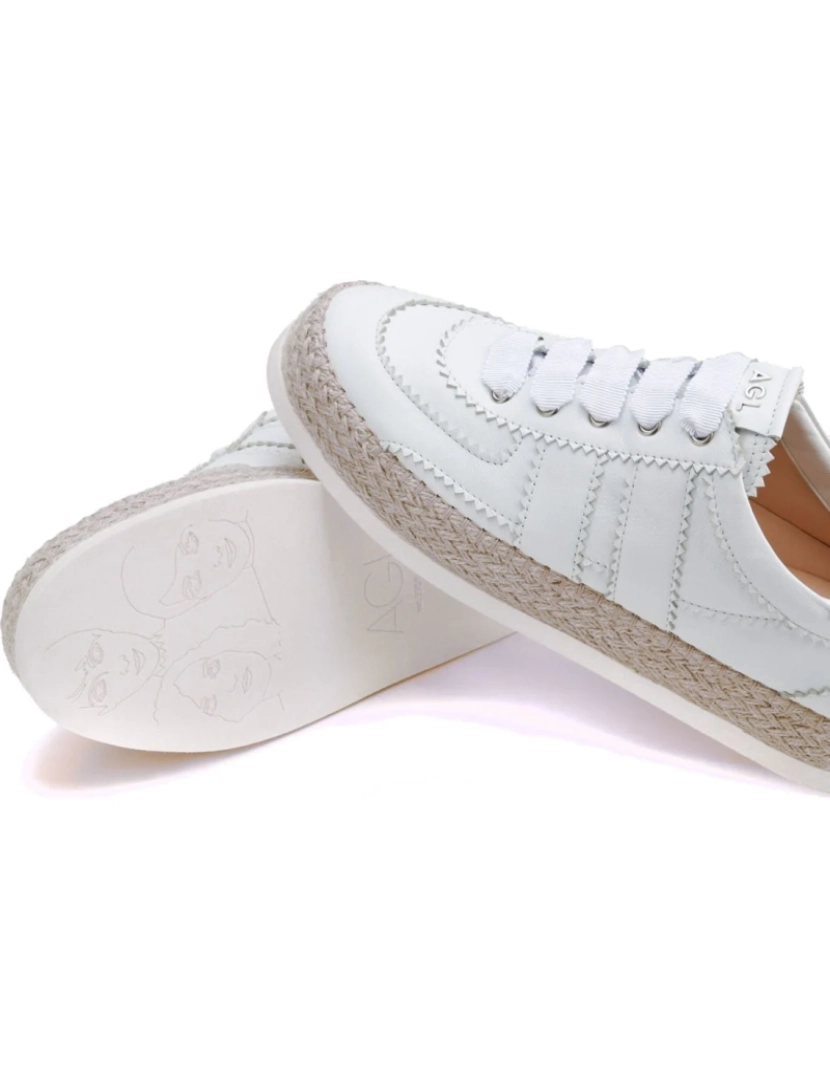 imagem de Agl Branco Trainers sapatos femininos6