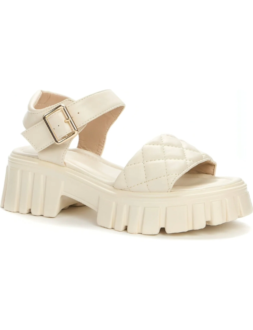 Betsy - Betsy Bege Sandals sapatos femininos