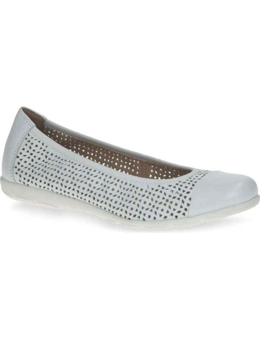 Caprice - Caprice Branco Ballerinas Calçados Femininos