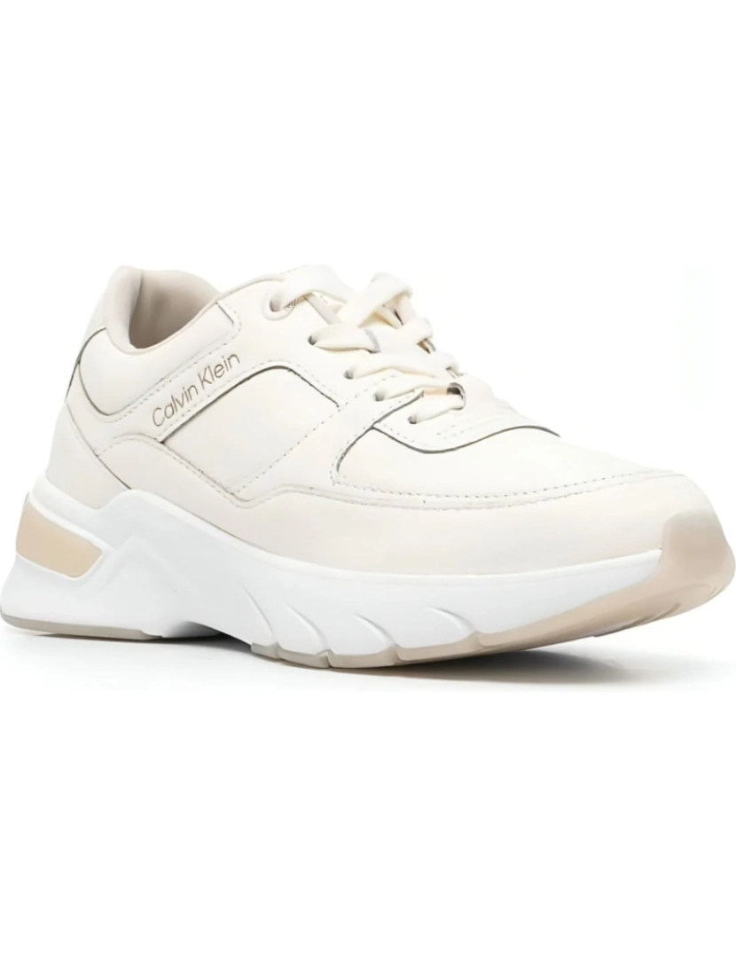 imagem de Calvin Klein Branco Trainers sapatos femininos2