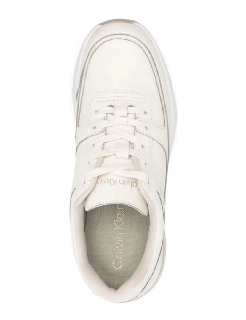 imagem de Calvin Klein Branco Trainers sapatos femininos5