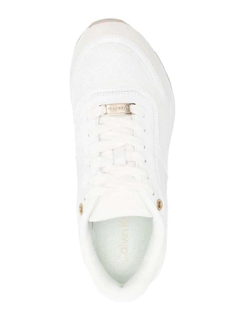 imagem de Calvin Klein Branco Trainers sapatos femininos5