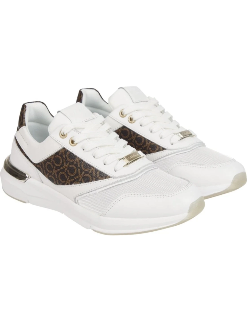 imagem de Calvin Klein Branco Trainers sapatos femininos3