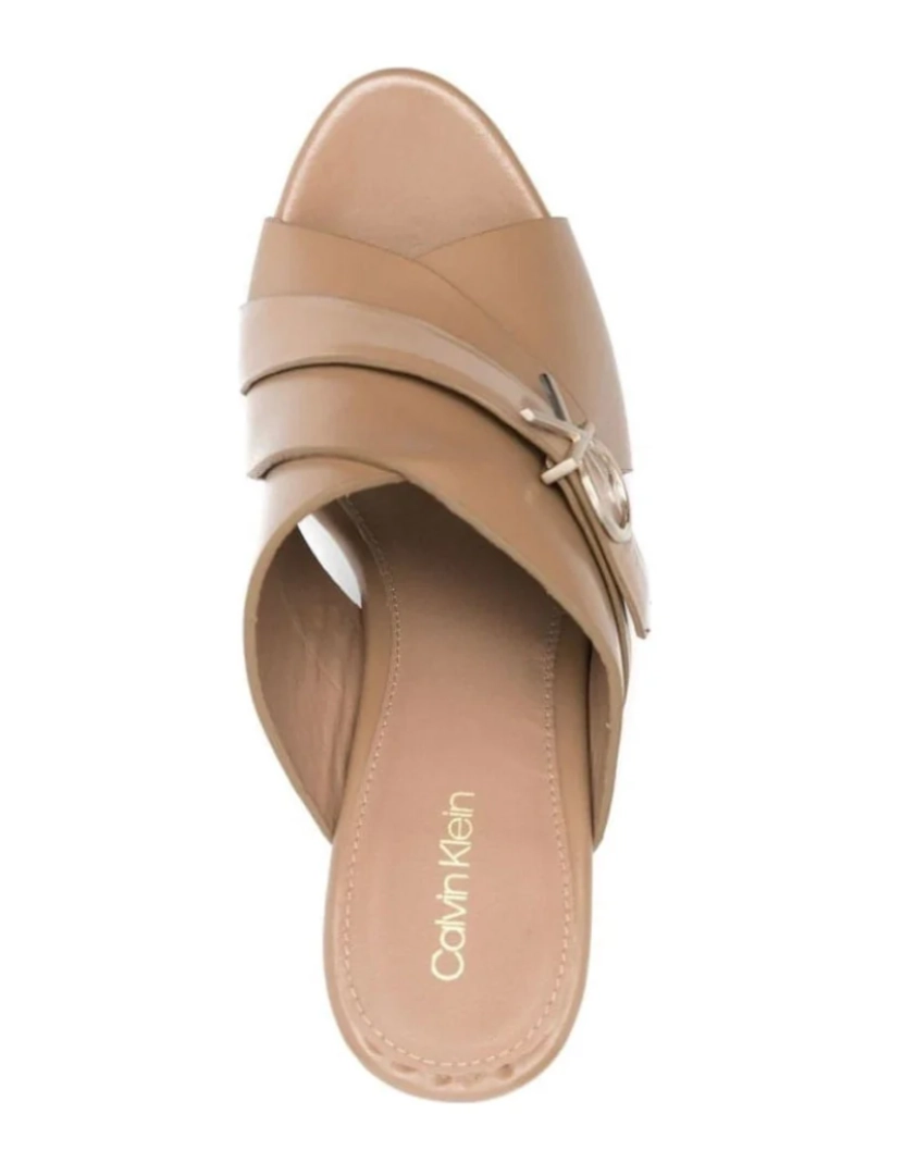 imagem de Calvin Klein Bege Sandals sapatos femininos5