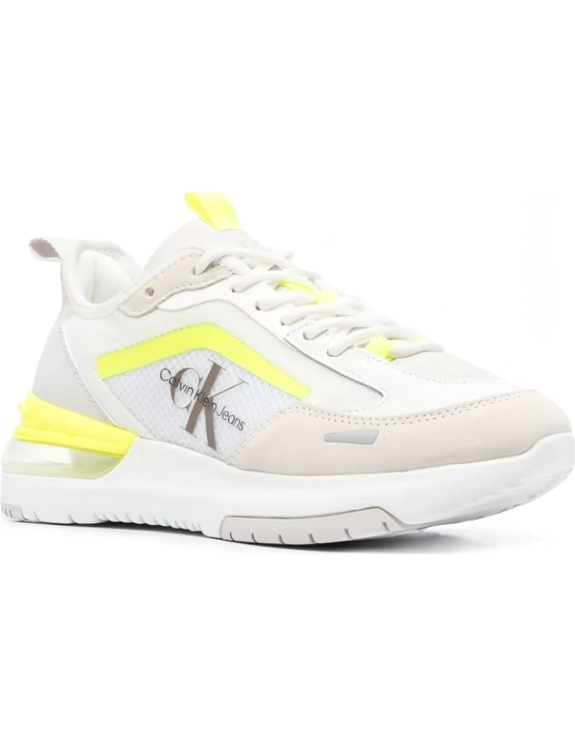 imagem de Calvin Klein Jeans Branco Trainers sapatos femininos2