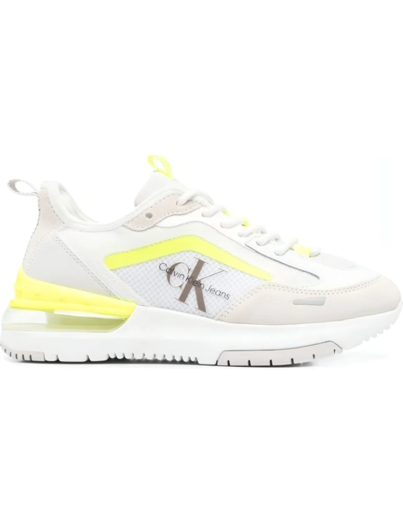 imagem de Calvin Klein Jeans Branco Trainers sapatos femininos3