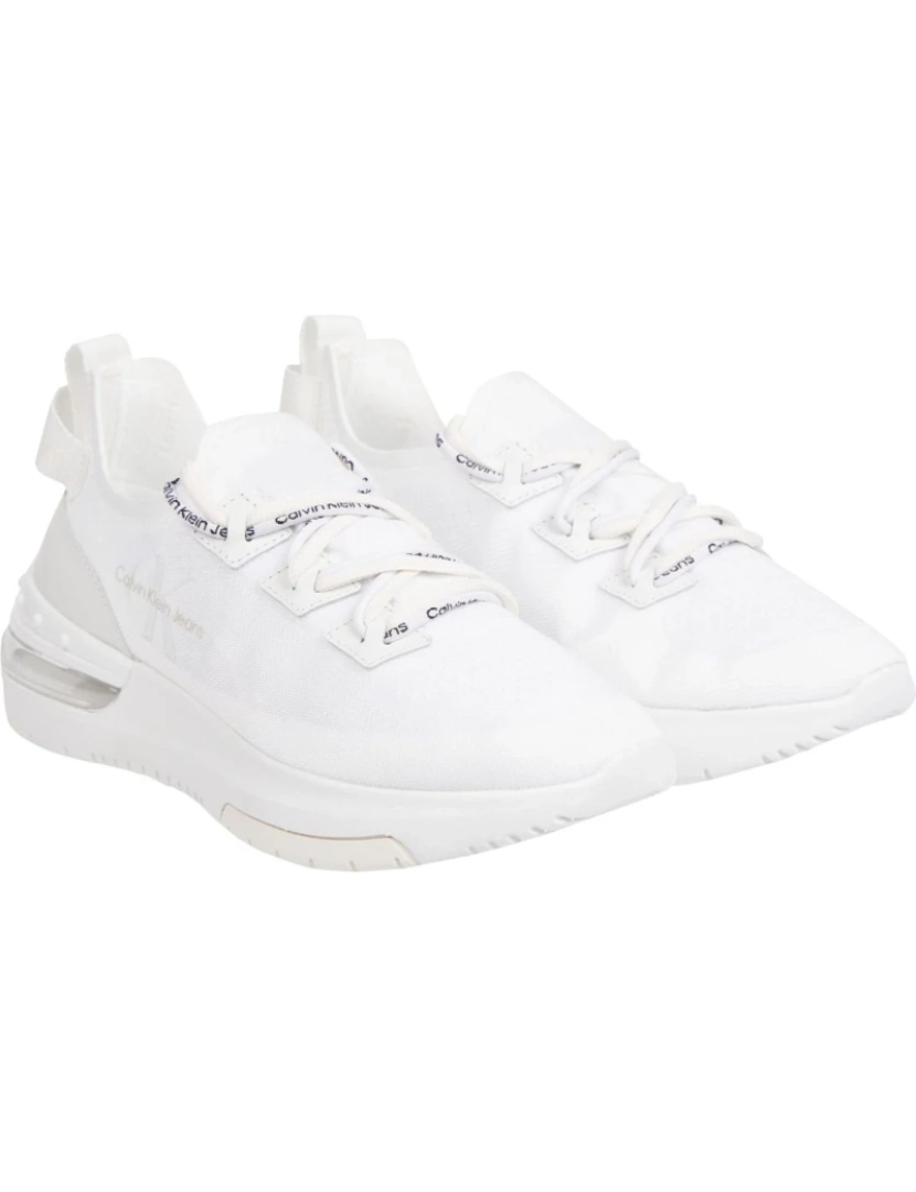 imagem de Calvin Klein Jeans Branco Trainers sapatos femininos2