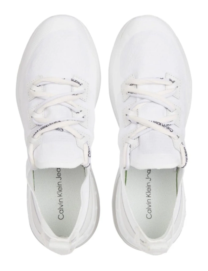 imagem de Calvin Klein Jeans Branco Trainers sapatos femininos5