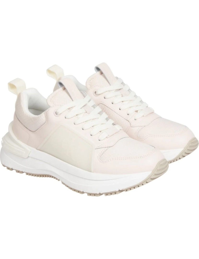 imagem de Calvin Klein Jeans Pink Trainers sapatos femininos3