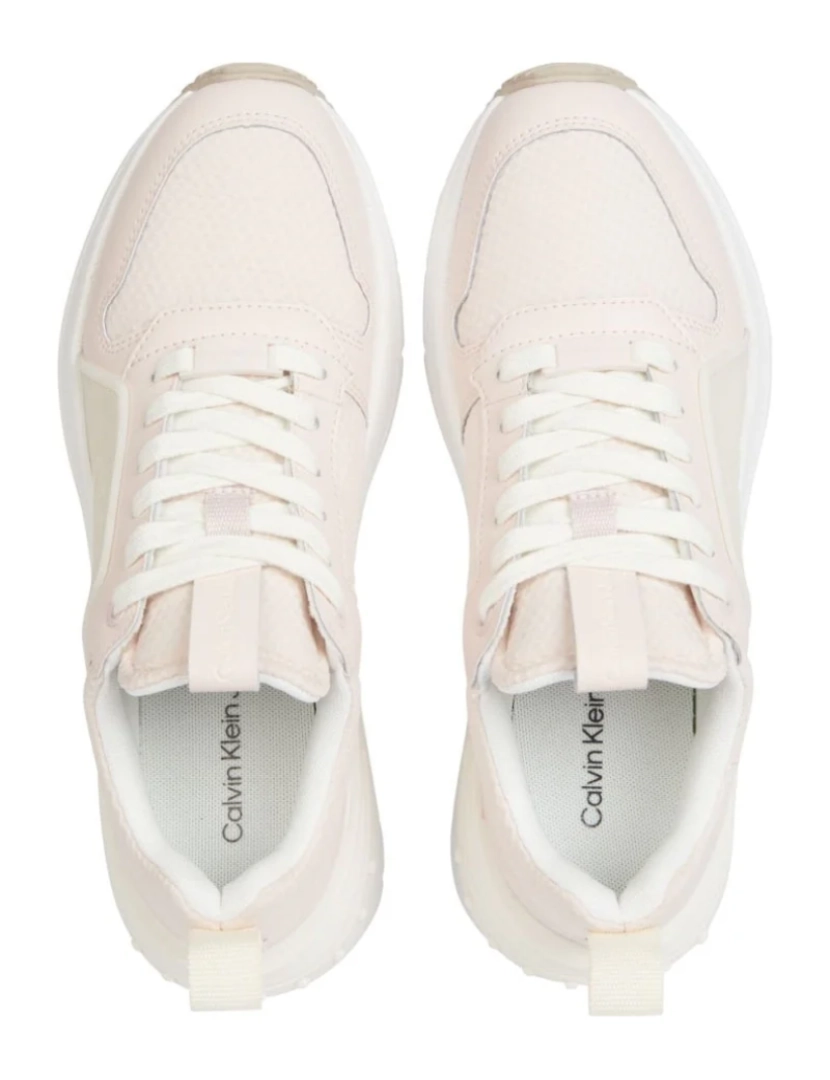 imagem de Calvin Klein Jeans Pink Trainers sapatos femininos5