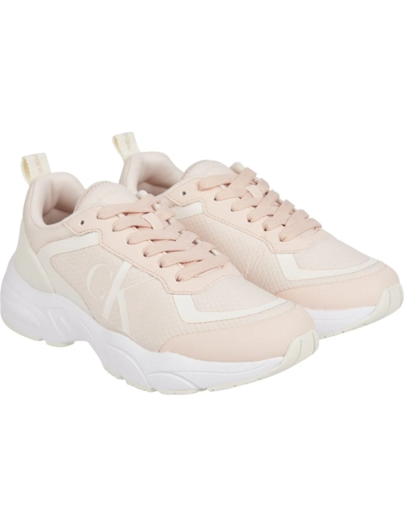 imagem de Calvin Klein Jeans Pink Trainers sapatos femininos2