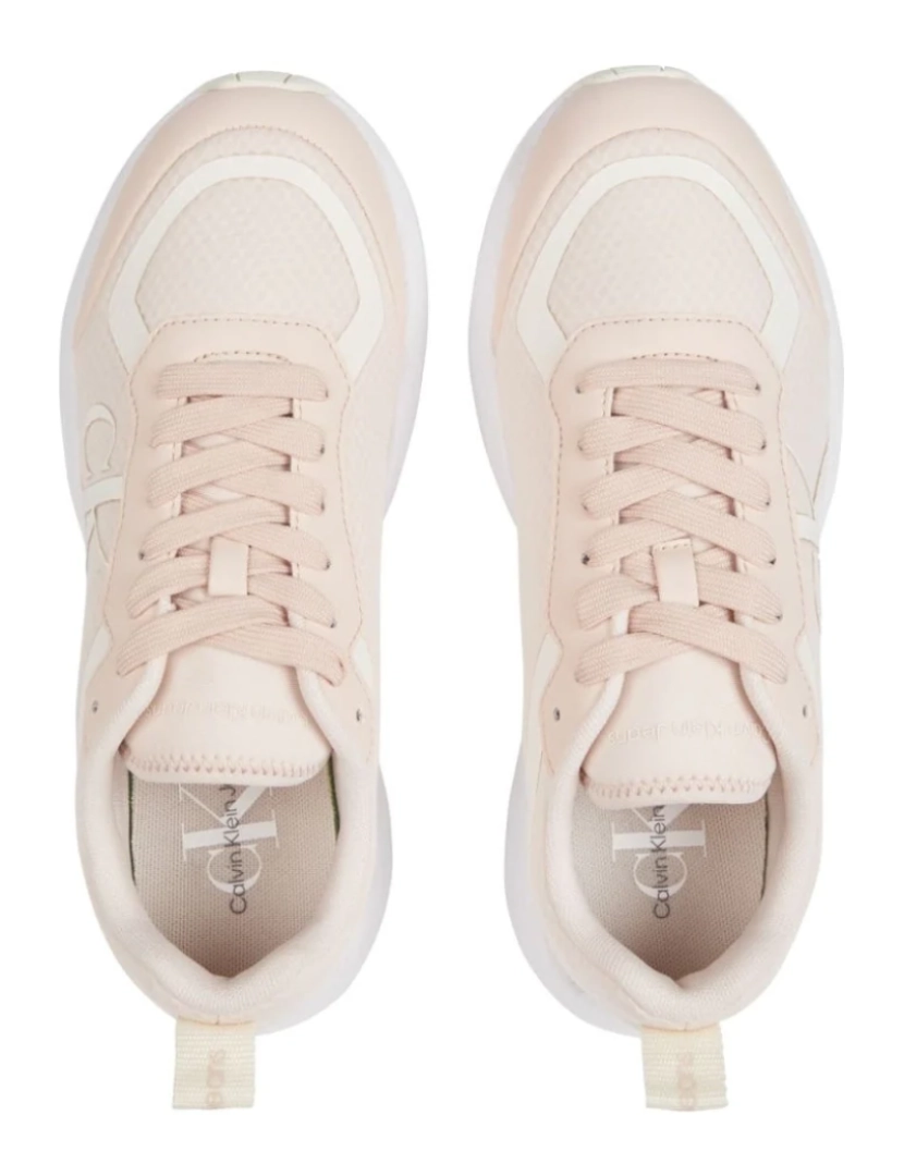 imagem de Calvin Klein Jeans Pink Trainers sapatos femininos5