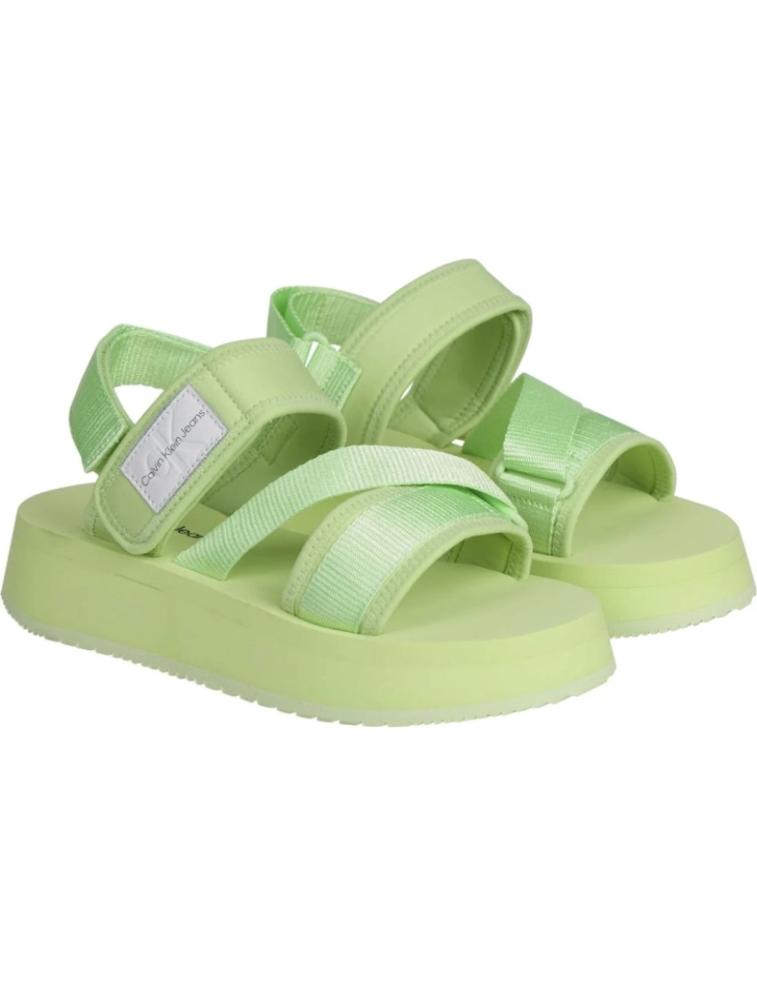 imagem de Calvin Klein Jeans sandálias verdes sapatos femininos2