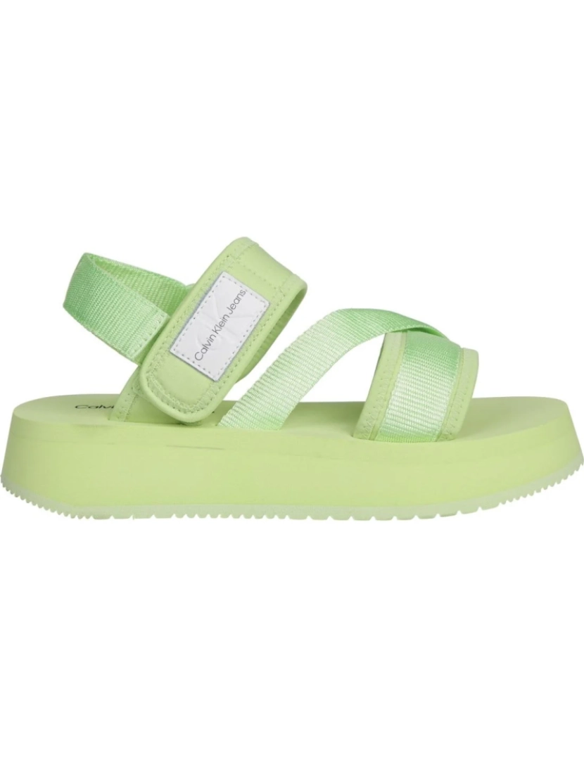 imagem de Calvin Klein Jeans sandálias verdes sapatos femininos3