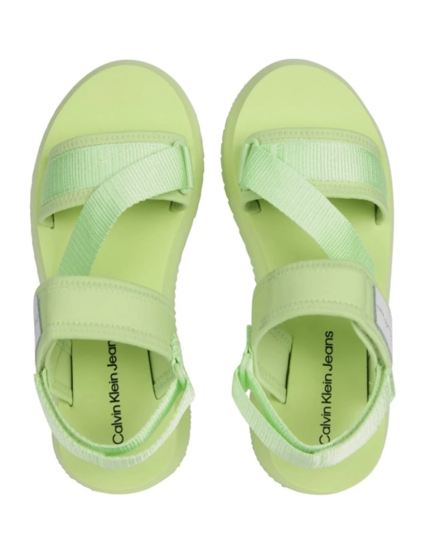 imagem de Calvin Klein Jeans sandálias verdes sapatos femininos5