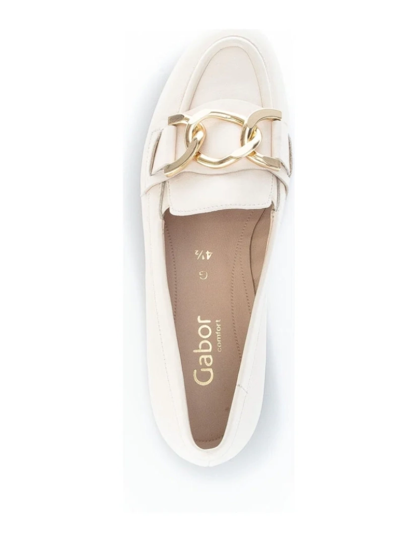 imagem de Gabor Bege Loafers sapatos femininos3