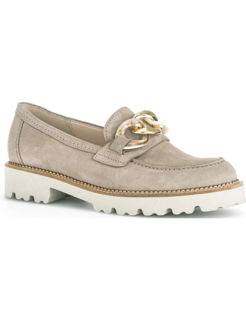 imagem de Gabor Bege Loafers sapatos femininos2