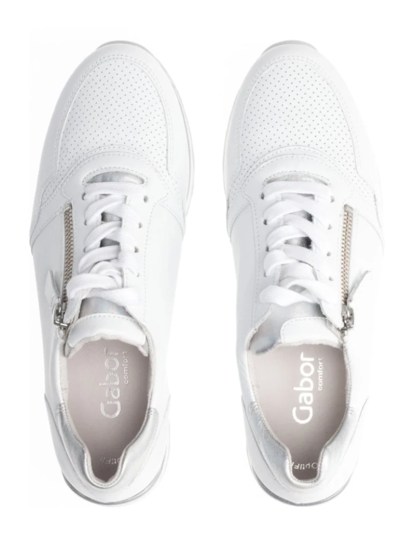 imagem de Gabor Branco Trainers sapatos femininos3