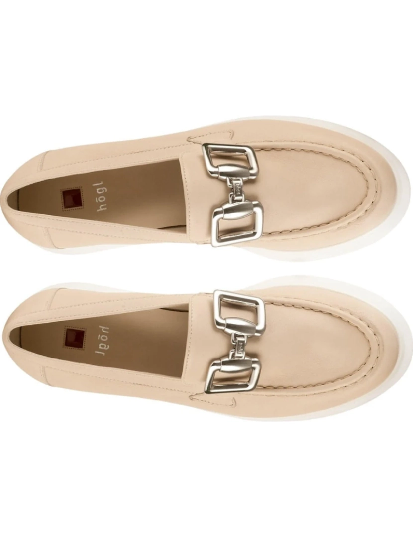 imagem de Hogl Bege Loafers sapatos femininos5