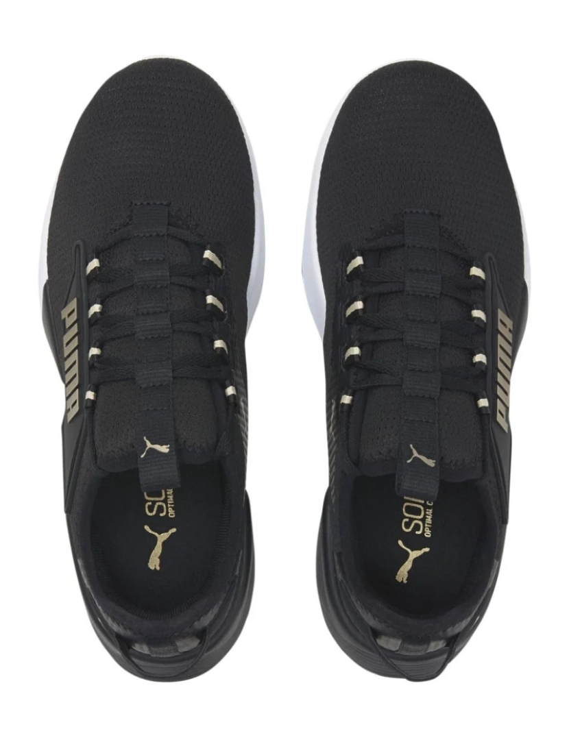 imagem de Puma preto treinadores sapatos femininos6